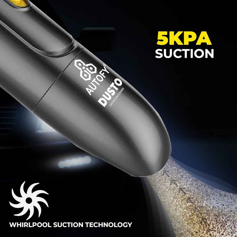 Autofy Dusto Wet & Dry Car Vacuum Cleaner With Copper Coil Motor