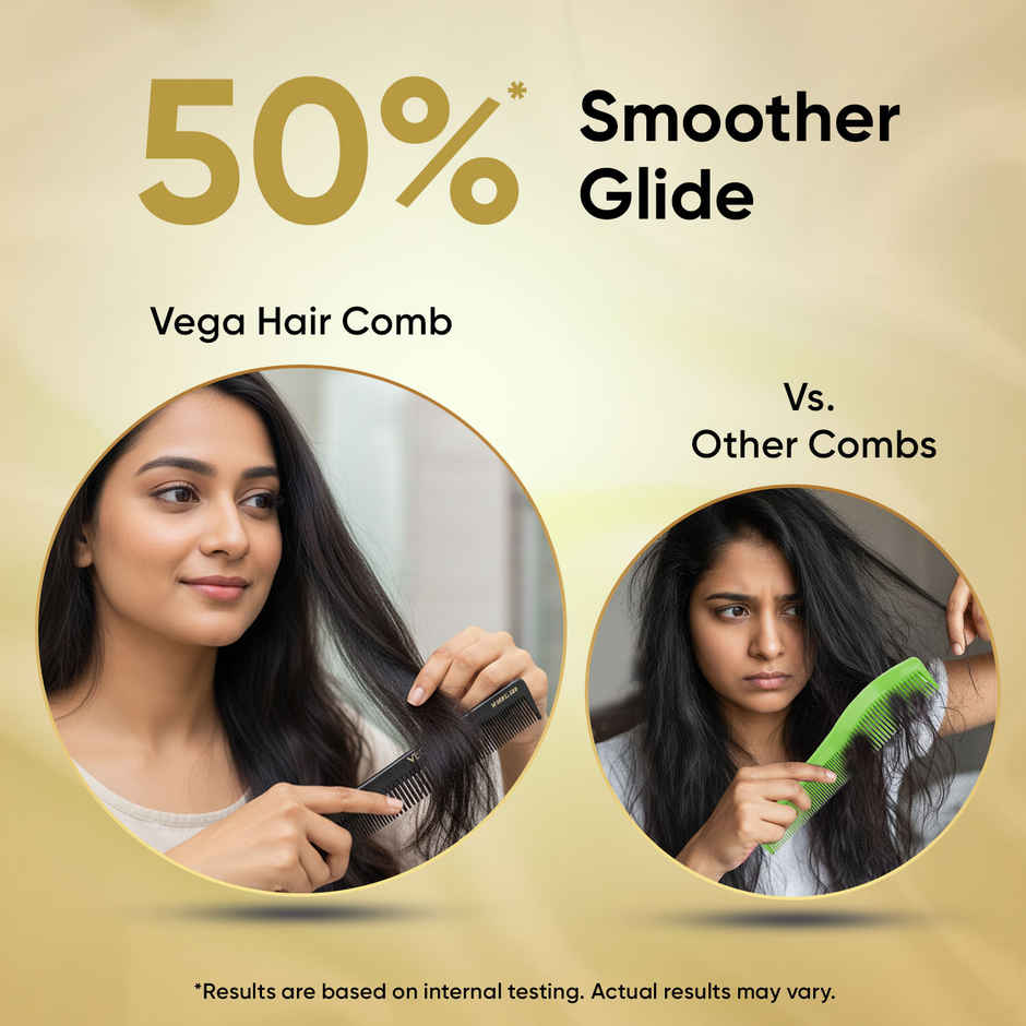 VEGA Grooming Hair Comb - Hmbc-109 (Black)