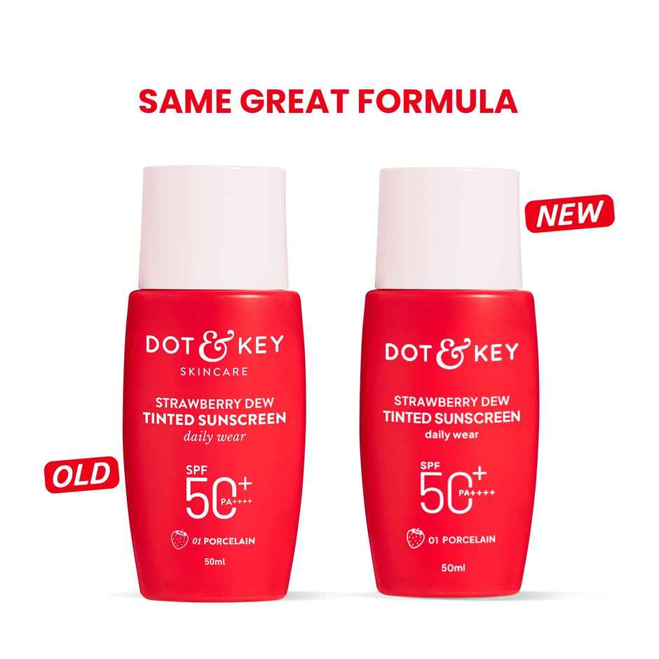Dot & Key Strawberry Dew Tinted Sunscreen SPF 50+ PA++++ - 01 Porcelain