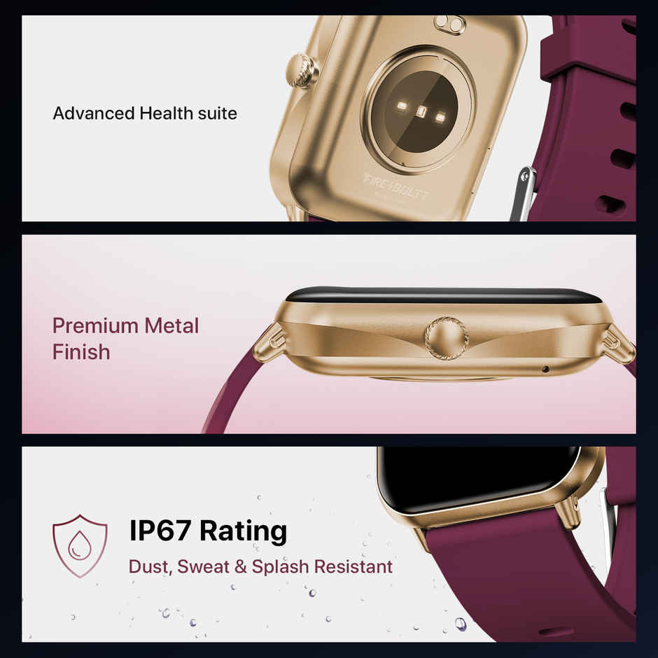 Fire-Boltt Ninja Call Pro Plus 1.83 Tft Bt Calling Smart Watch - Wine New