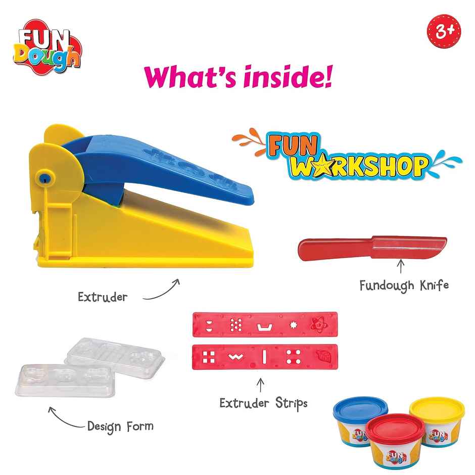 Funskool Fundough Fun Workshop - Creative Multi-Colour Play Set