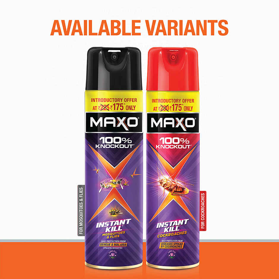 Maxo Crawling Insect Killer, Cockroach Killer Spray | Floral Fragrance