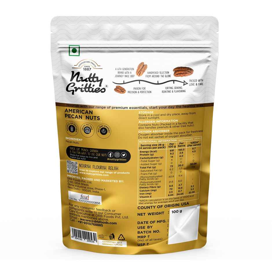 Nutty Gritties American Pecan Nuts