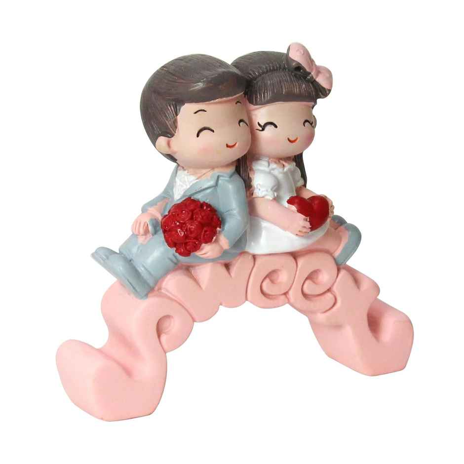 Tied Ribbons Romantic Couple Statue Showpiece