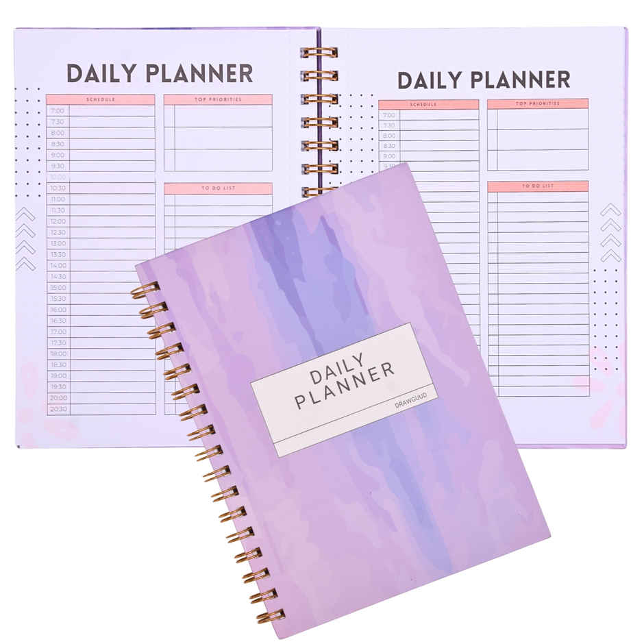 DRAWGUUD Undated Planner, A5 Habit & Routine Tracker- Weekly and Monthly Goal for Productivity