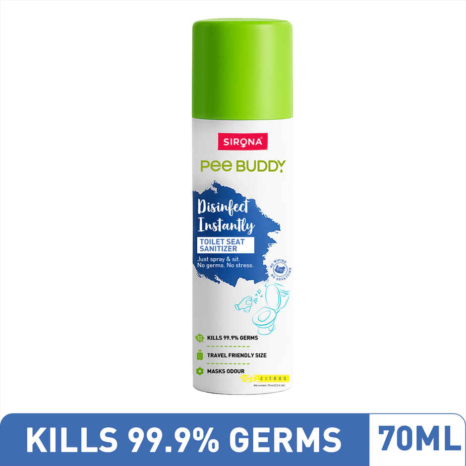 Sirona PeeBuddy Toilet Seat Sanitizer Spray Citrus