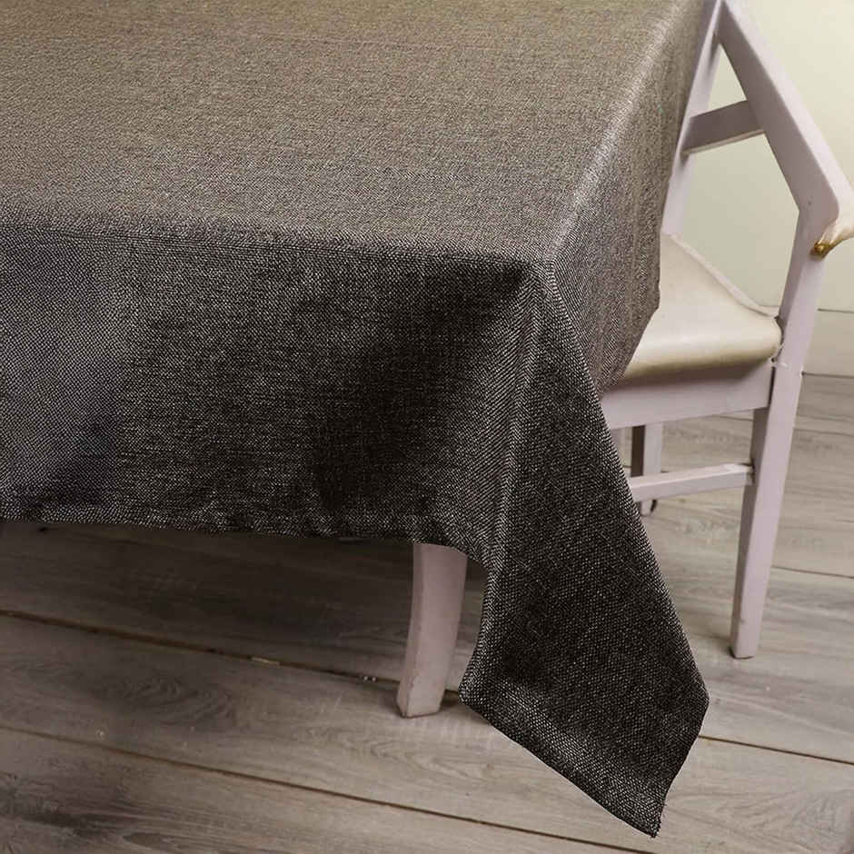 Lushomes Table Cover - Brown | Jute Dining | 6 Seater | 50 x 75 inch | 4 x 6 ft