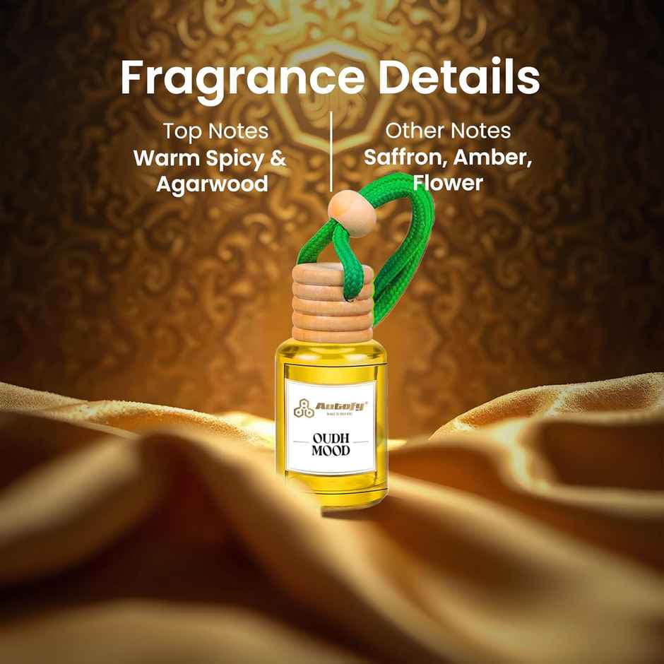 Autofy AIRHAVEN Car Perfume Hanging Car Fragrance Car Air Freshener Long Lasting | Oudh Mood