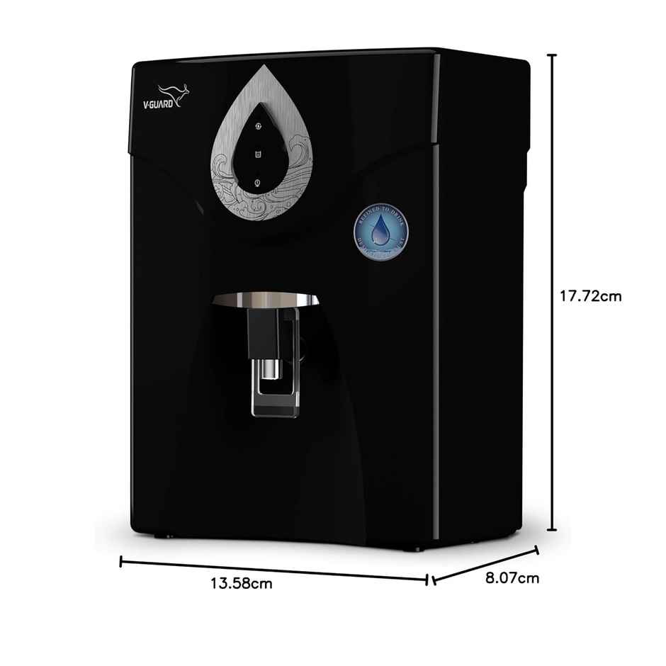 V-Guard Zenora Ro Uf Water Purifier | Tds Up To 2000 Ppm |Black