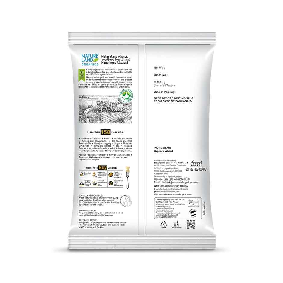 Natureland Organics Wheat Suji