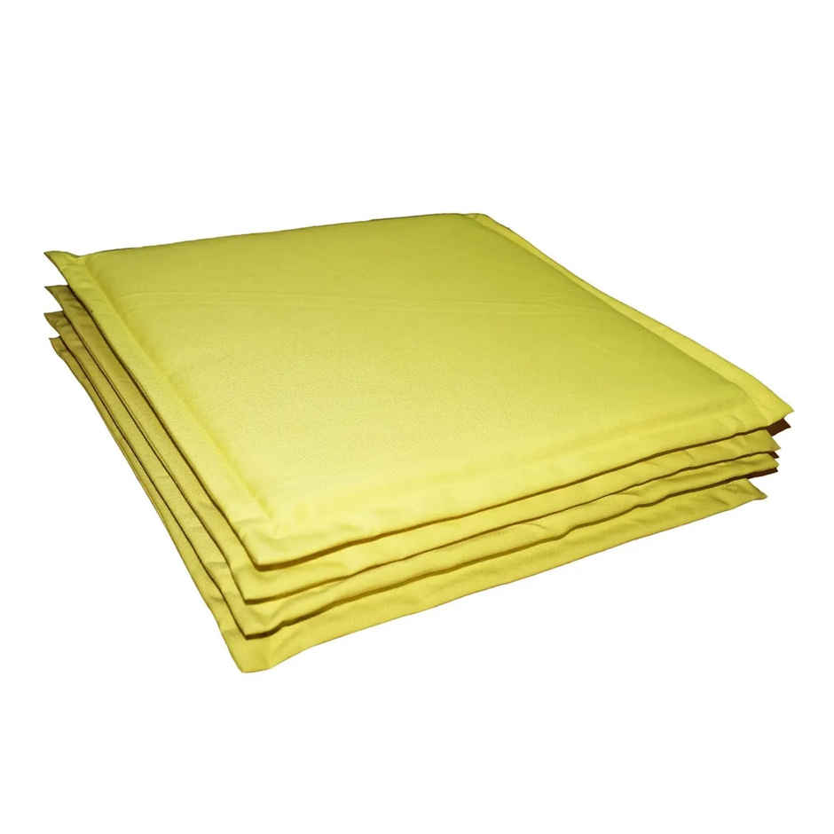 Lushomes Chair Pads - Yellow | 15 x 15 inch