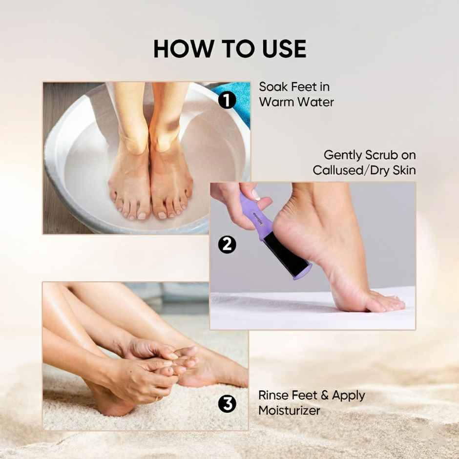 Midazzle 2in1 Foot Filer/Scrubber and Callus Remover - Tilt Handle |MIFF5211