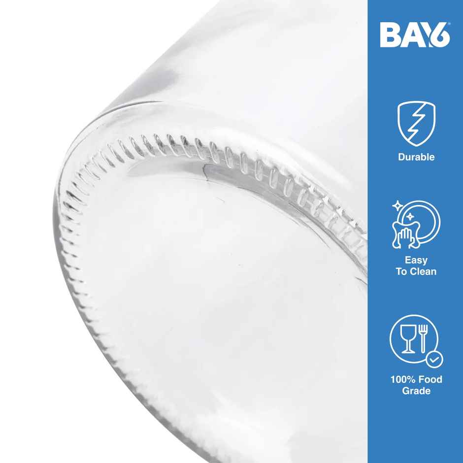 BAY6 Max Glass Jar Set with Metal Cap -500 ml - (3pc)