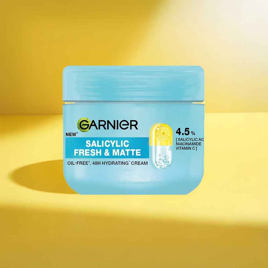Garnier Fresh & Matte Salicylic Acid Sorbet Moisturizer, 4.5% Salicylic Acid+Niacinamide+Vit C
