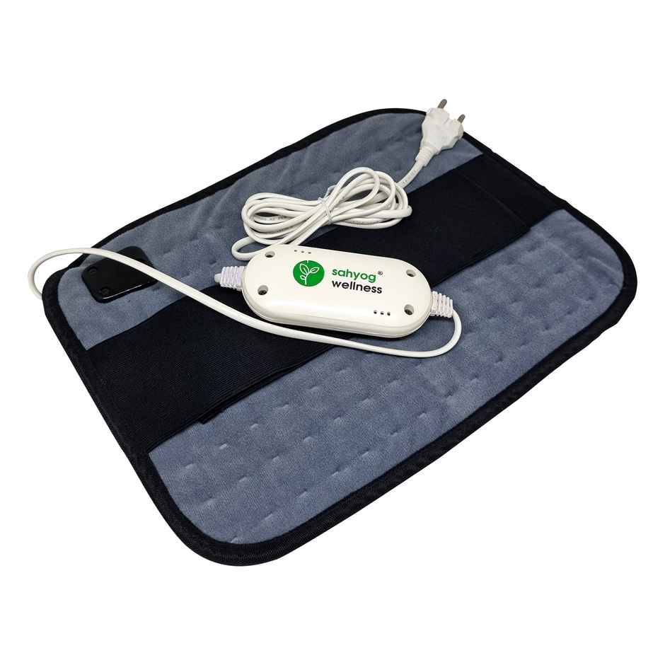 Sahyog Wellness Velvet Orthopaedic Pain Reliever Electric Heating Pad Regular Size Grey