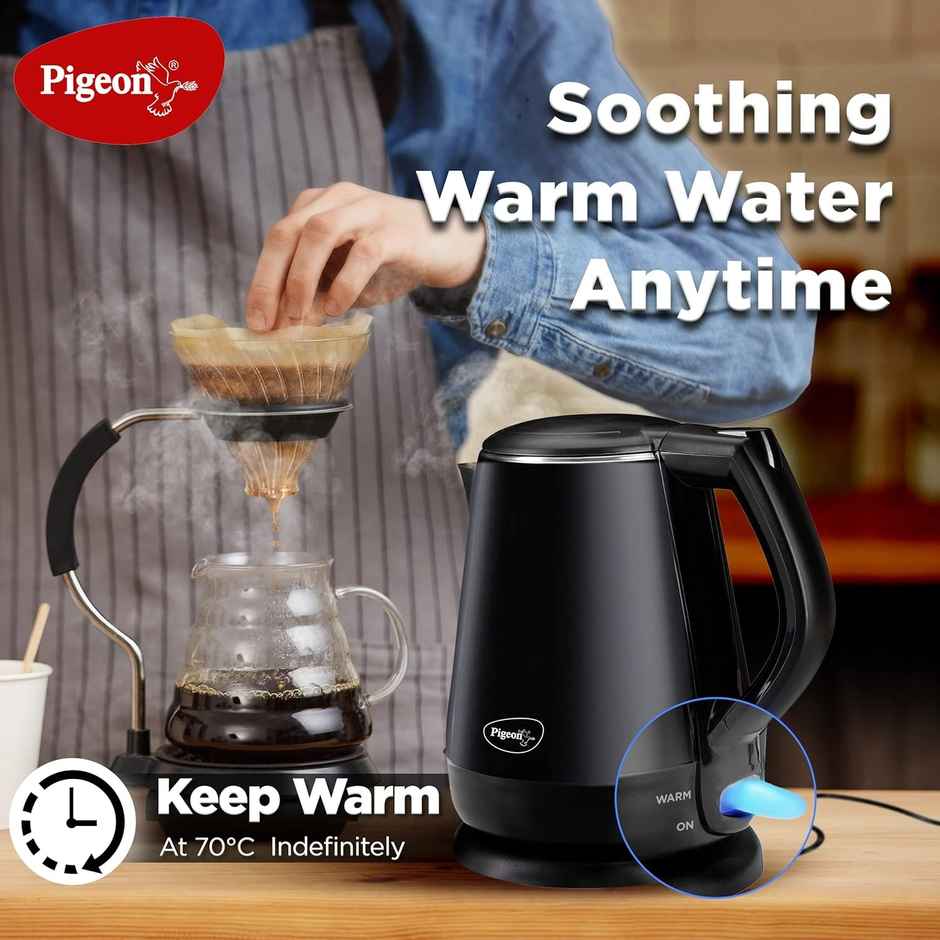 Pigeon Aura 1.2 L Electric Kettle - Cool Touch Outer Body