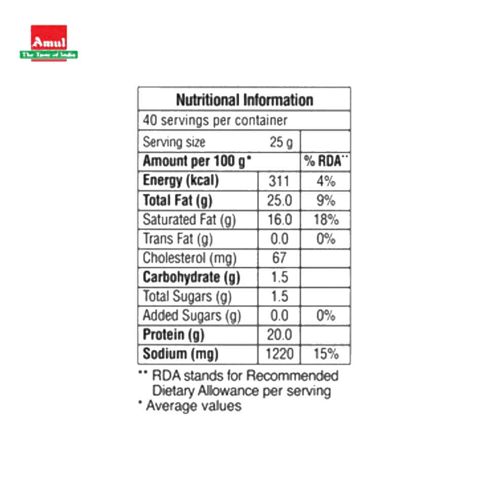 Amul Processed Cheese Block