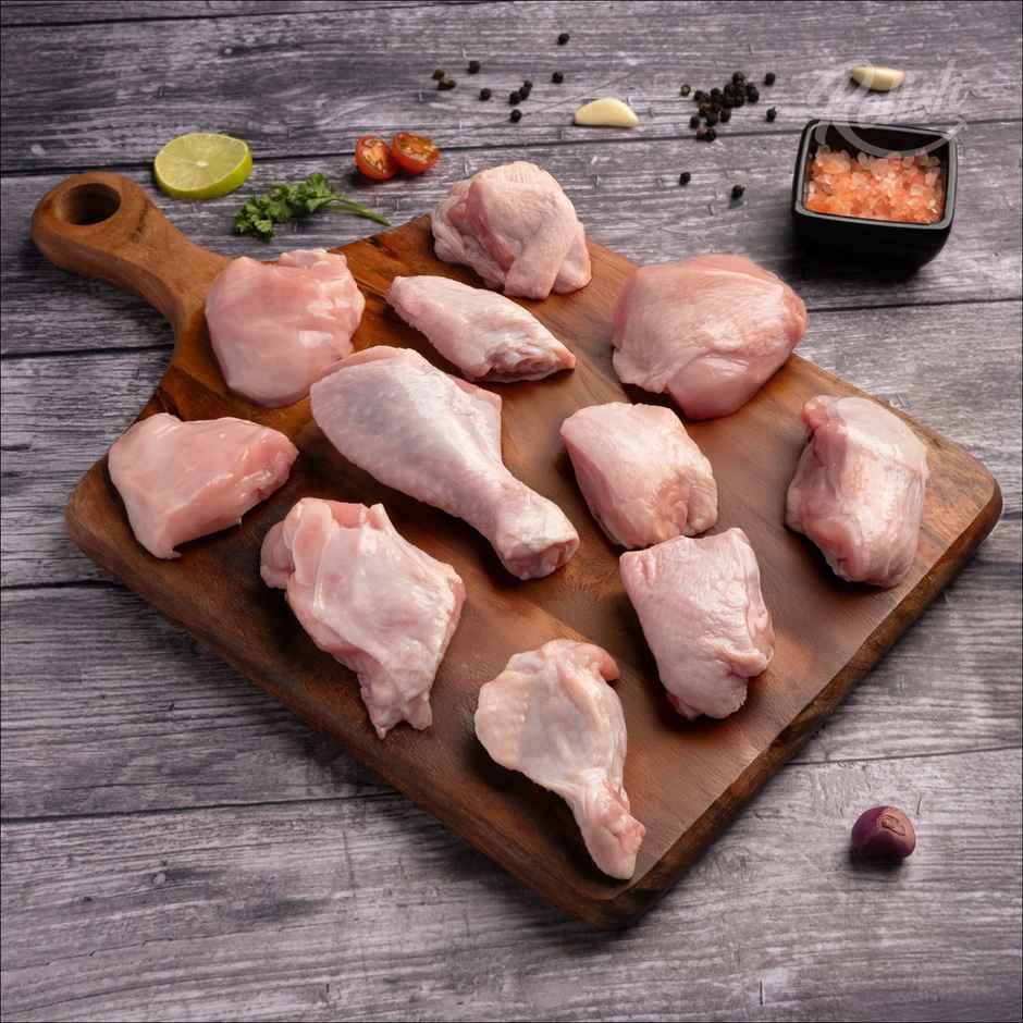 Relish Chicken Curry Cut With Skin | Energy - 200 kcal | Protein - 25 g / 100 g