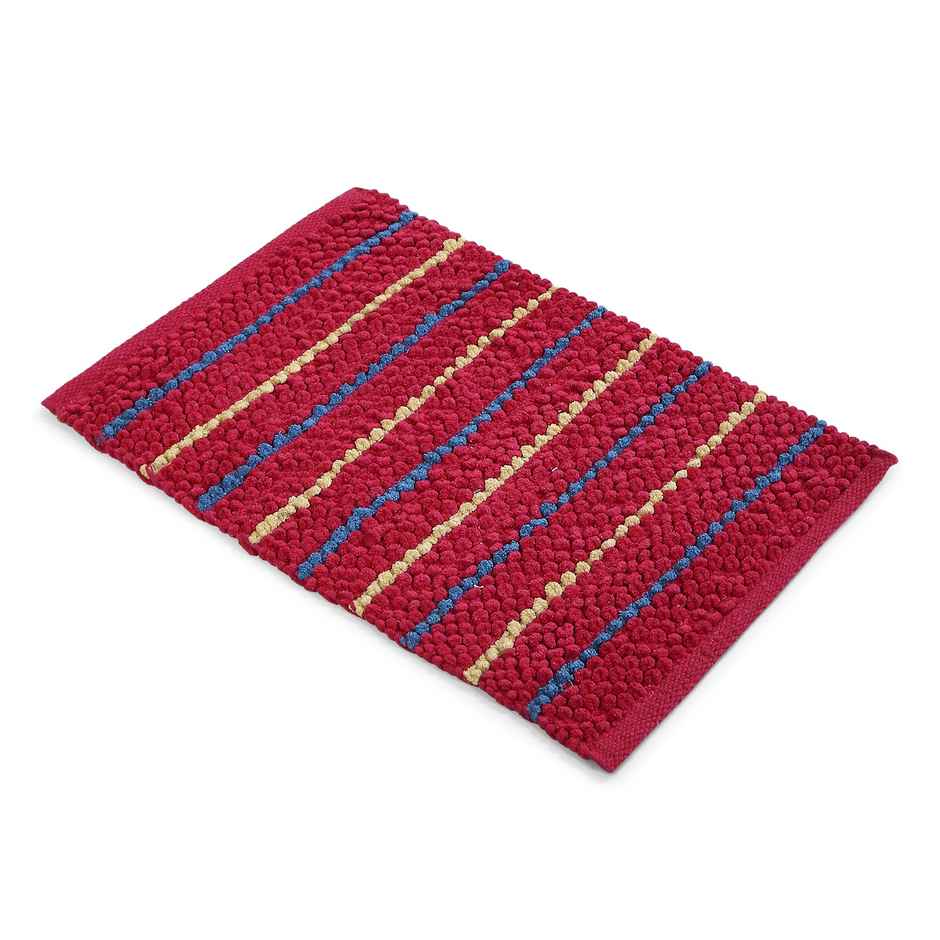 Status Cotton Stripe Mat 38 x 58 Cm | Red
