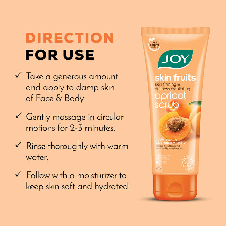 Joy Skin Fruits Gentle Moisturizing Apricot Scrub