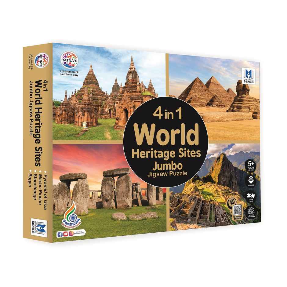 Ratna's 4In1 World Heritage Sites Jigsaw Puzzle