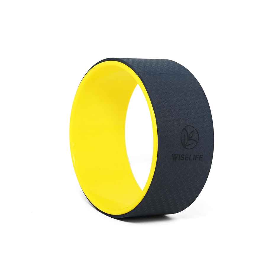 Wiselife Yoga Wheel 12.75x5.75 Inch (Blue-Yellow)