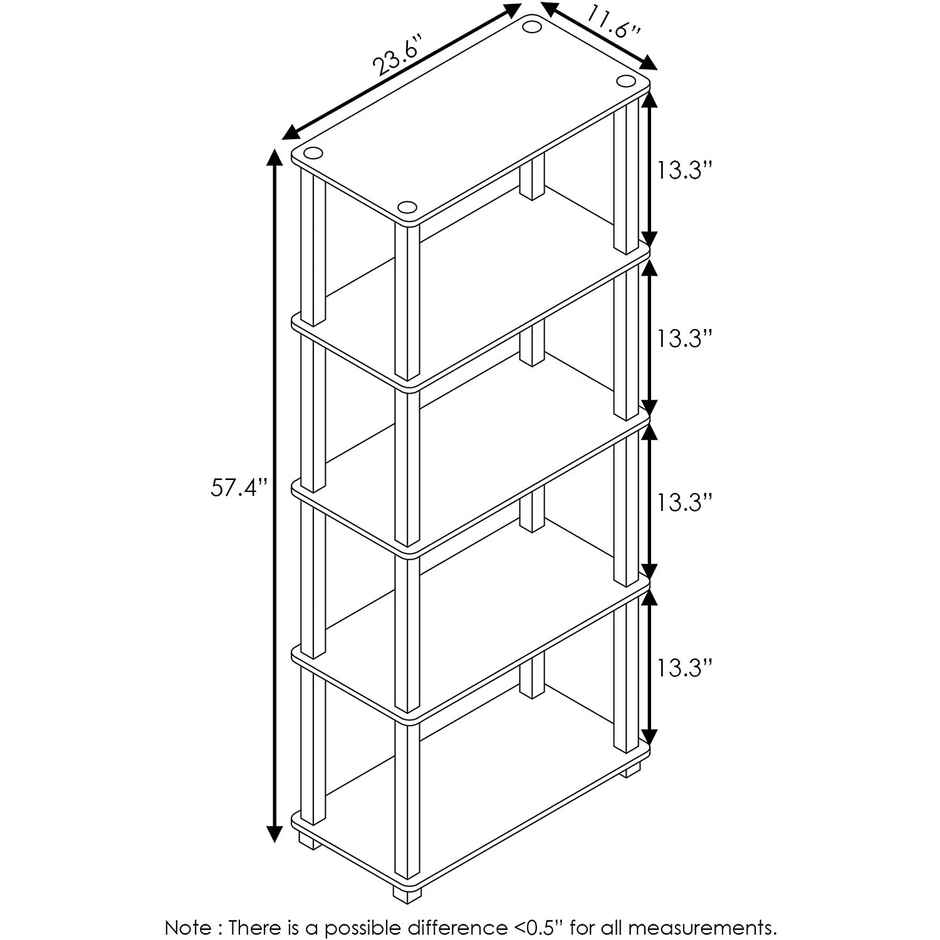 Arlavya Standing 5 tier Engineered Wood Utility Storage Shelf & Display Organizer for Home