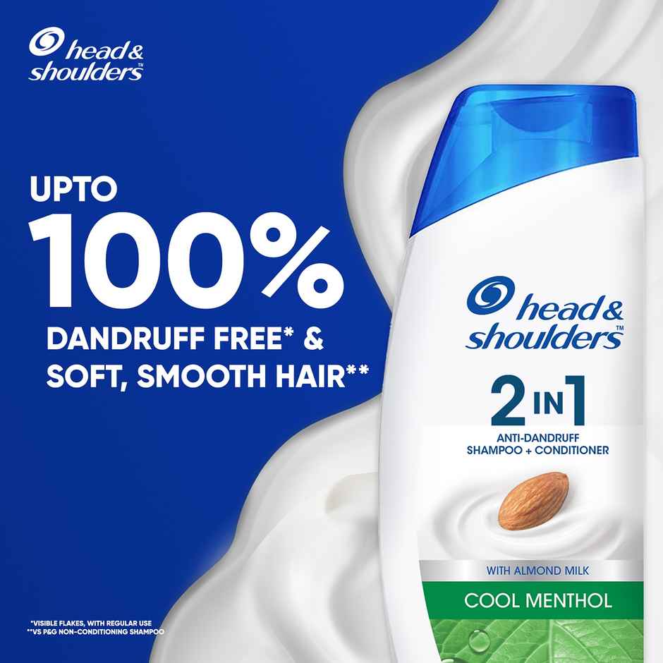 Head & Shoulders 2-In-1 Cool Menthol Anti Dandruff Shampoo + Conditioner For Women & Men