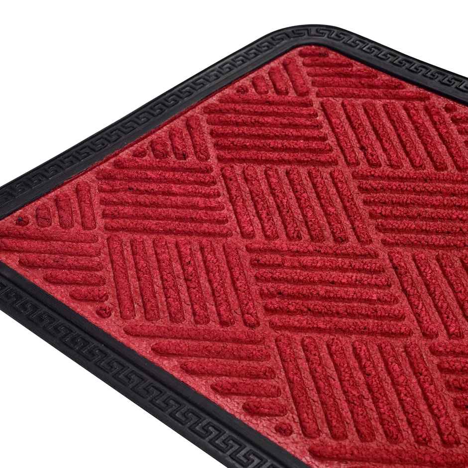 Status Pp Rubber Border Mat 38 Cm x 58 Cm - Red