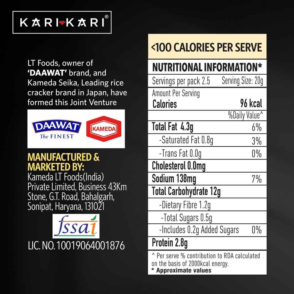 Kari Kari Salt and Pepper Snack | Rice Cracker