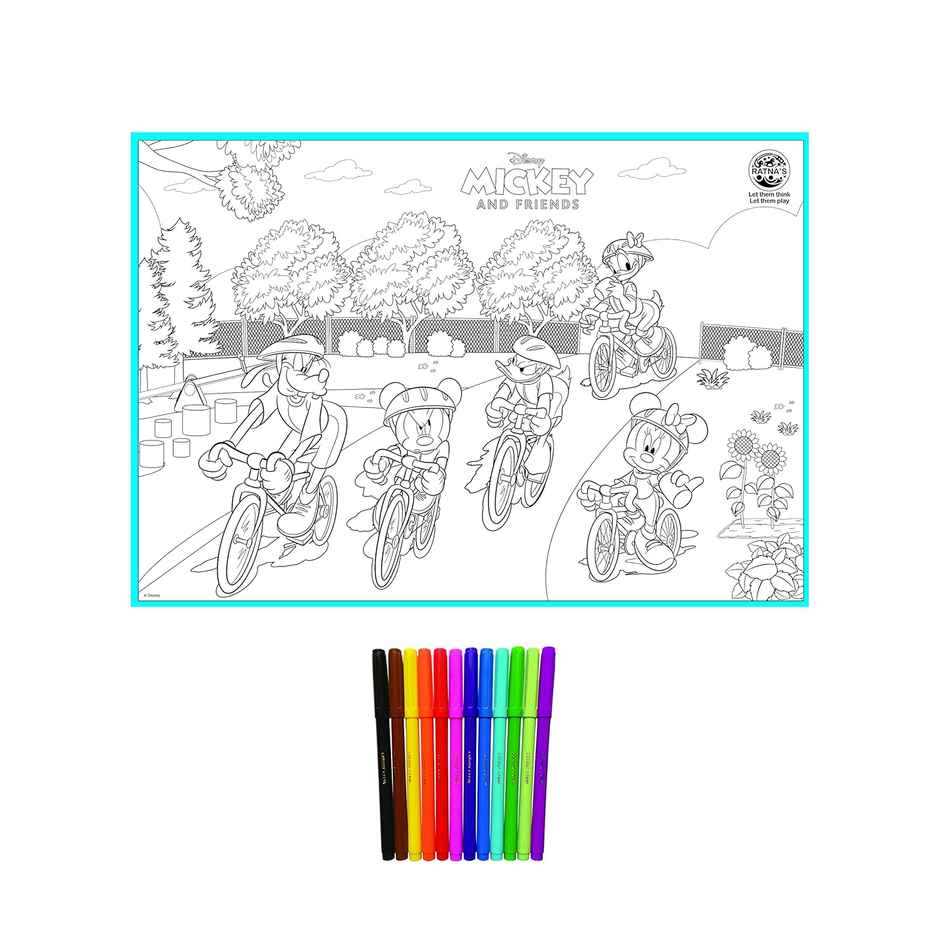 Ratna's My Colouring Mat Mickey & Friends