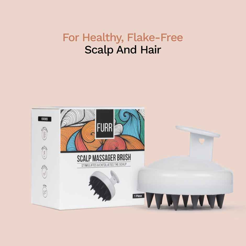 FURR By Pee Safe Scalp Massager Brush | Stimulate Hair Growth & Scalp Health