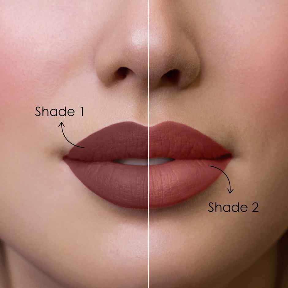 Blue Heaven 2 In 1 Festive Lipstick Dual Shade Ultra Lightweight Soft Matte Finish - C2