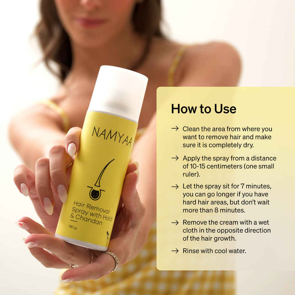 Namyaa Haldi Chandan Hair Removal Cream Spray