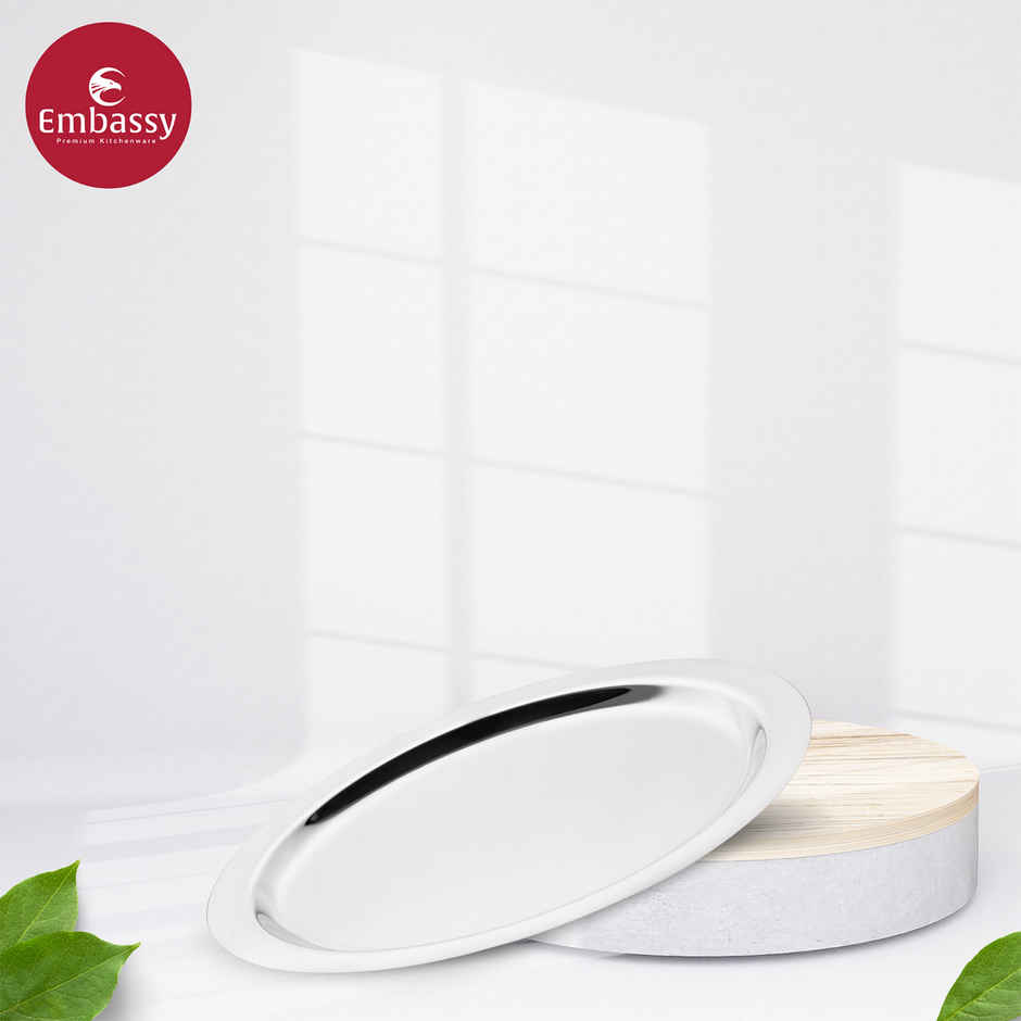 Embassy Utensils Lids / Tope Cover, Set Of 8 (12.4, 14.2, 15.2, 17.2, 18.4, 20, 21.2, 22.9 Cms), Ss