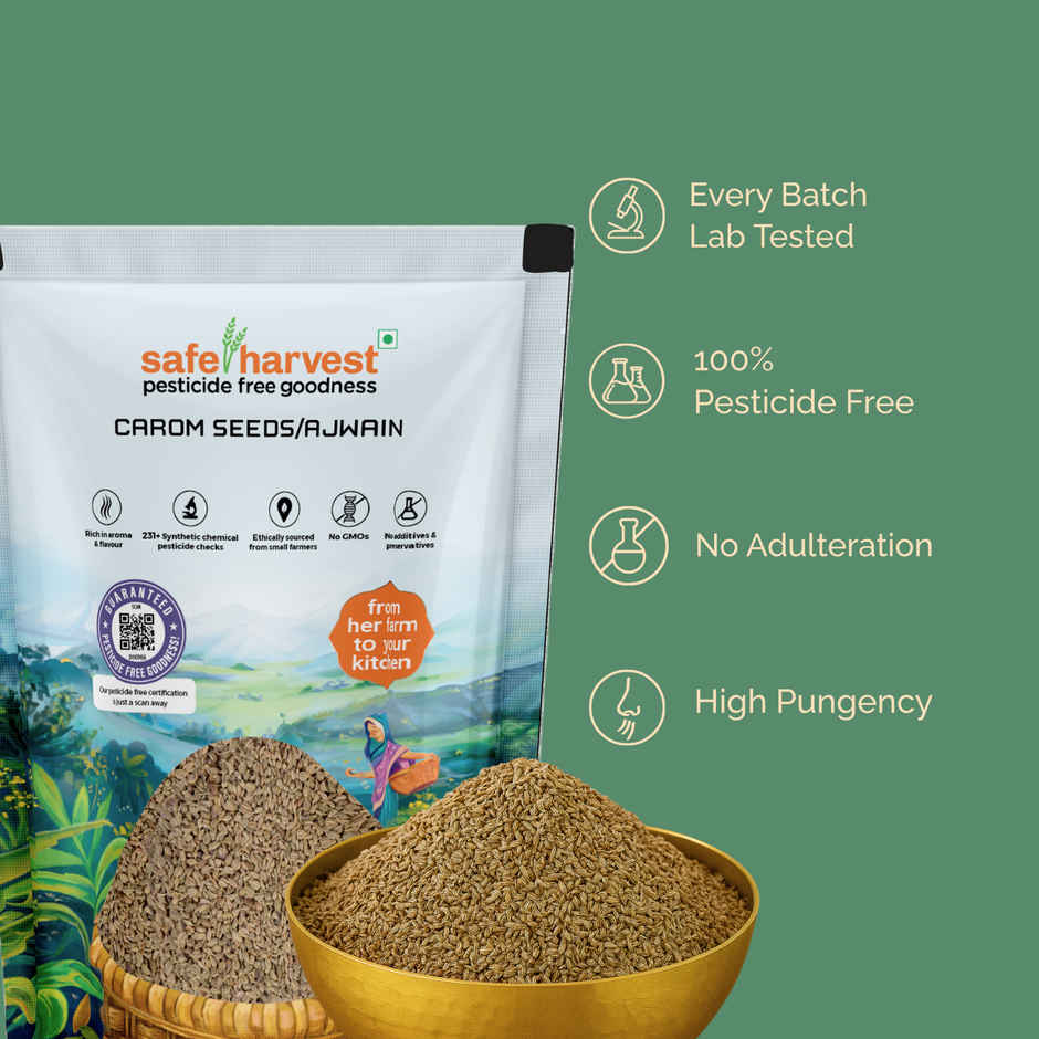 Safe Harvest Pesticide - Free Carom Seeds (Ajwain)