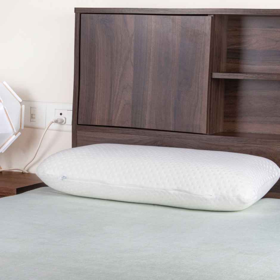 Wakefit Super Soft Foam Pillow | Regular Size | 21.5 x 13.75 x 5 inches | White | Pack of 1