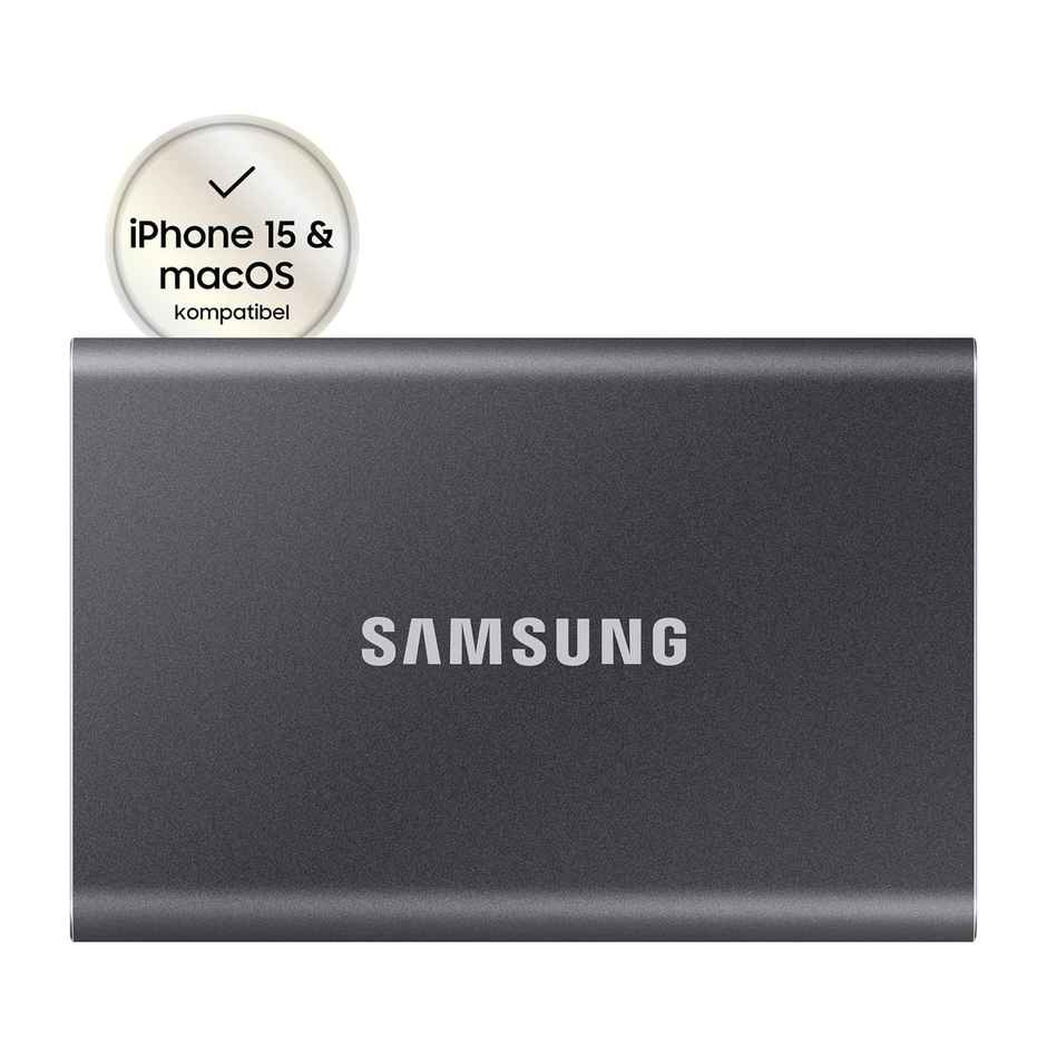 Samsung T7 1TB External Portable SSD | Grey | MU-PC1T0T