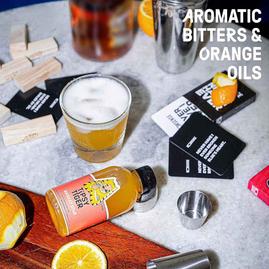 Tipsy Tiger Whiskey Sour Cocktail Mixer | Ready & Convenient