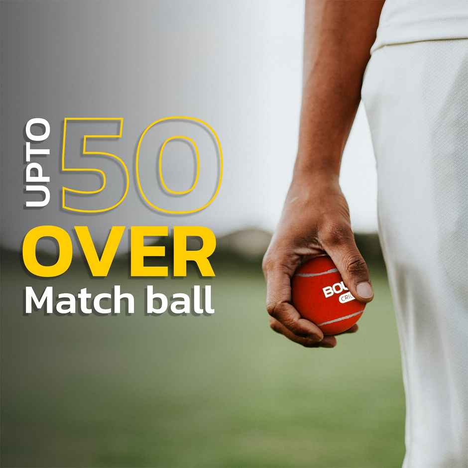 Boldfit Cricket Tennis Ball For Tournament, Street Match Lawn Cricket Pack Of 6 Red