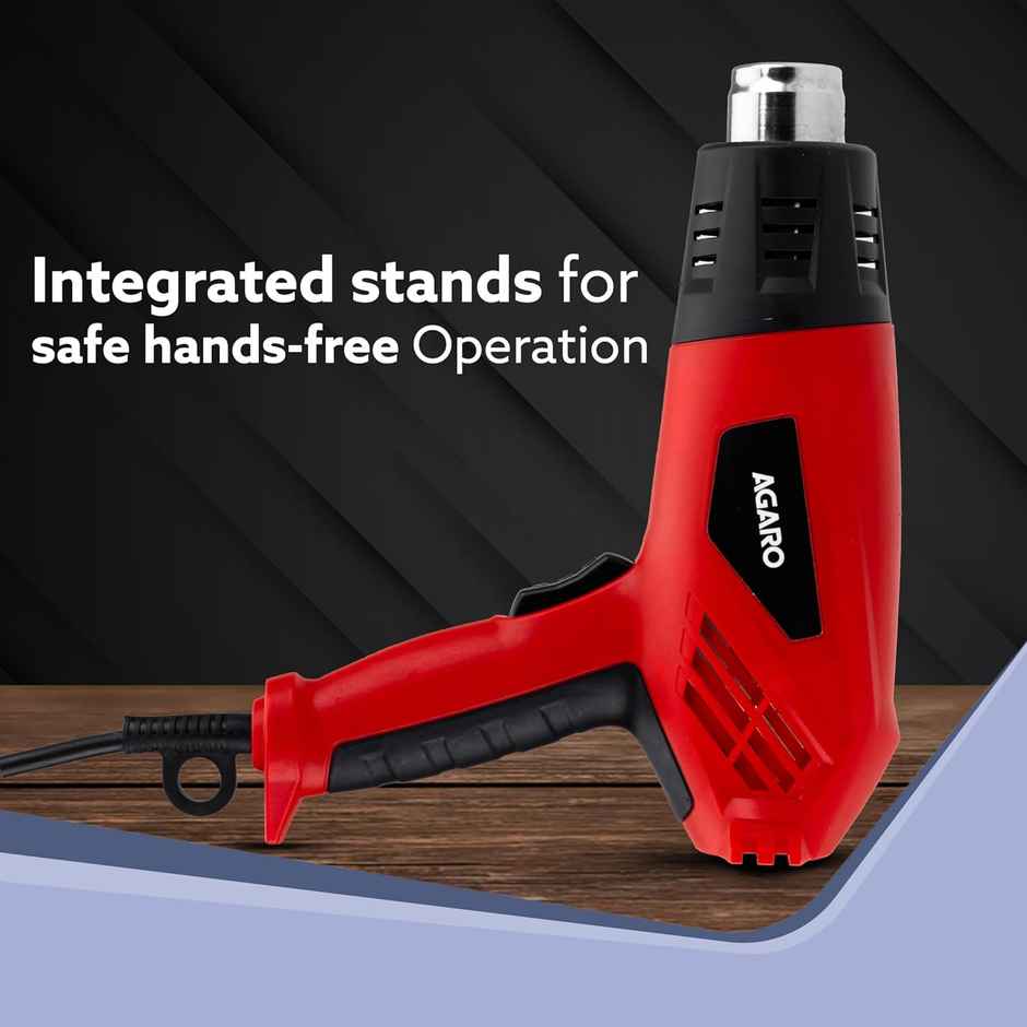 Agaro 2000W Heat Gun Hg2120, 4 Nozzle Attachments