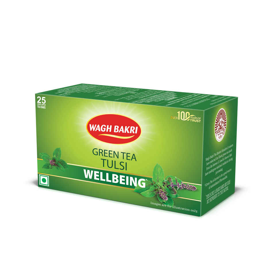 Wagh Bakri Tulsi Basil Green Tea
