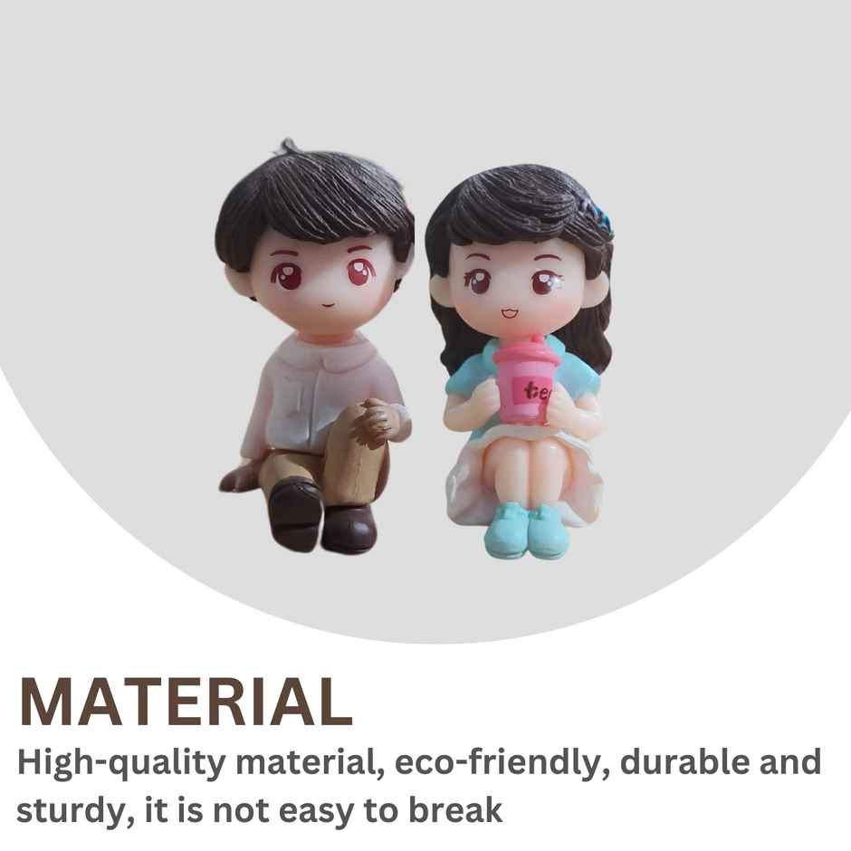Go Hooked Couple Figurines - Dolls Sitting | Romantic Couple Figurines - Home Decor Gifts