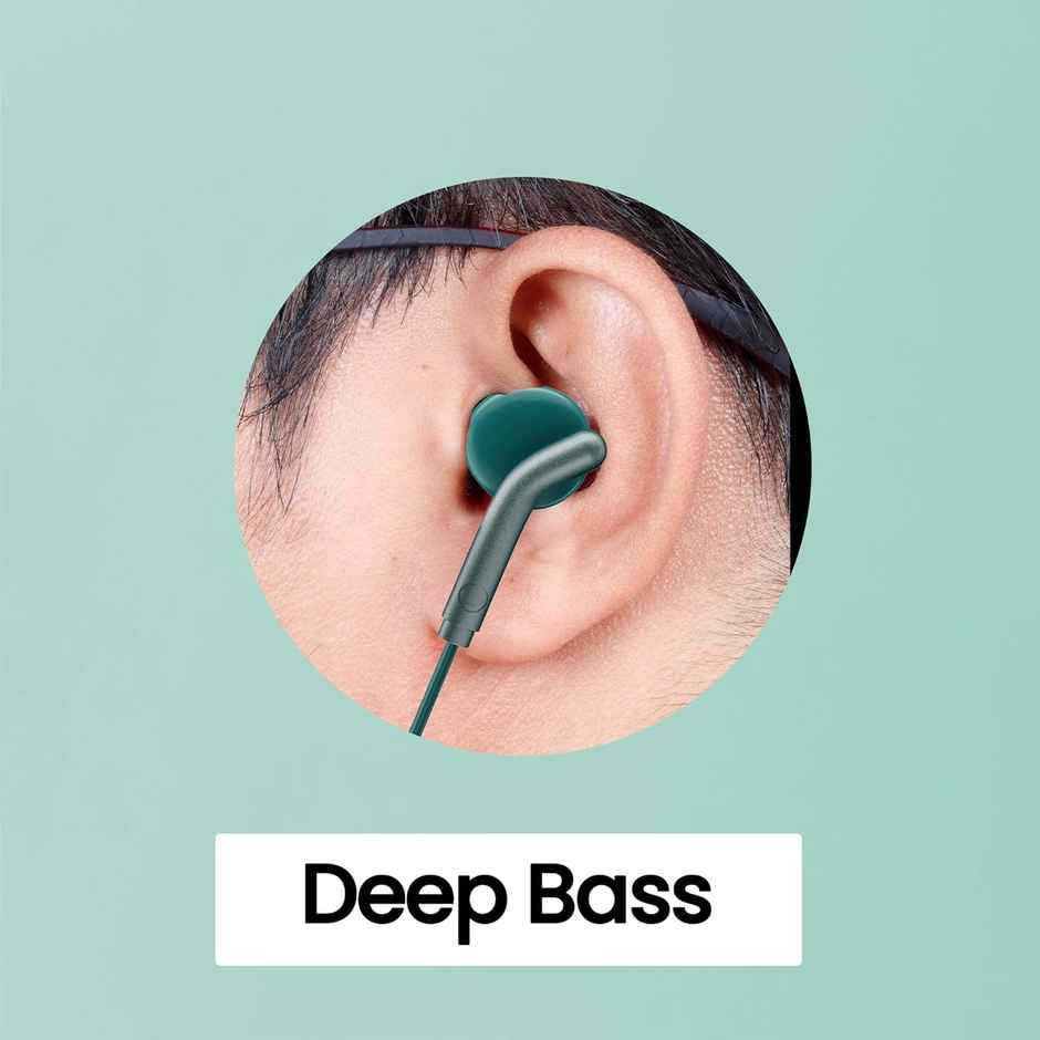 Zebronics Bro Wired Earphones With Mic 3.5Mm Jack 10Mm Drivers Phone Tablet Compatible Green