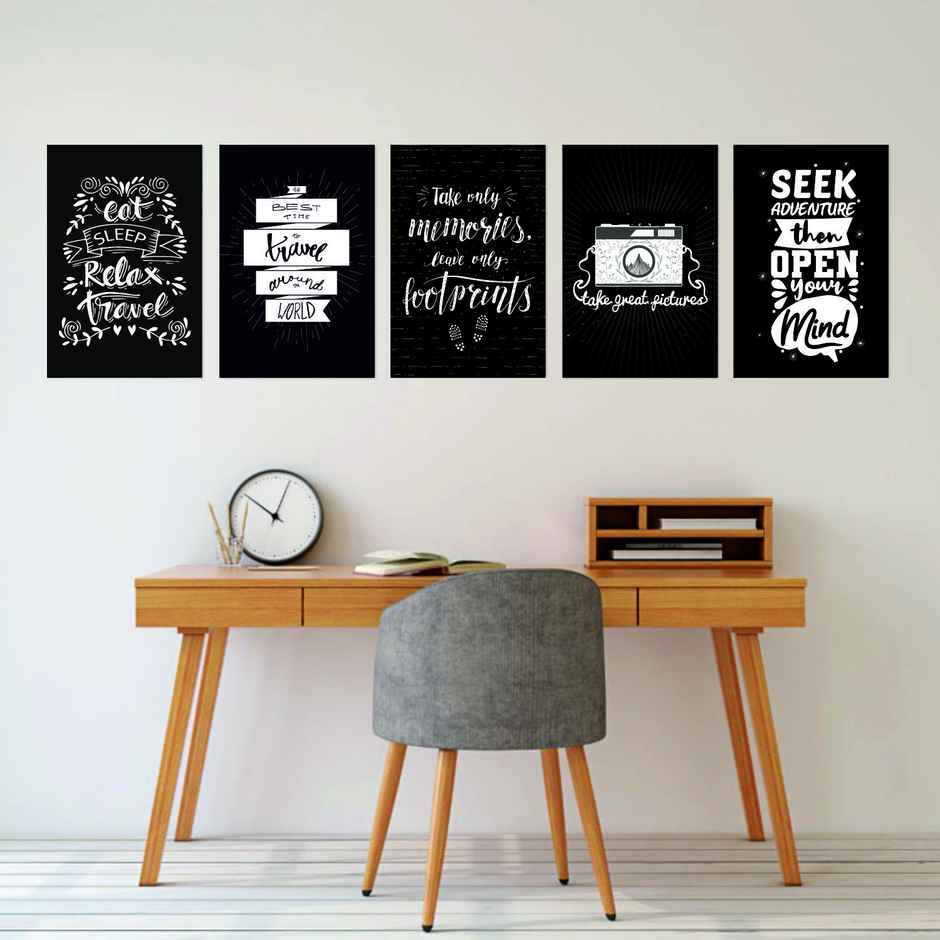 Paper Plane Design Travel Theme Wall Posters | Set of 10 | (12 Inch x 18 Inch) D7