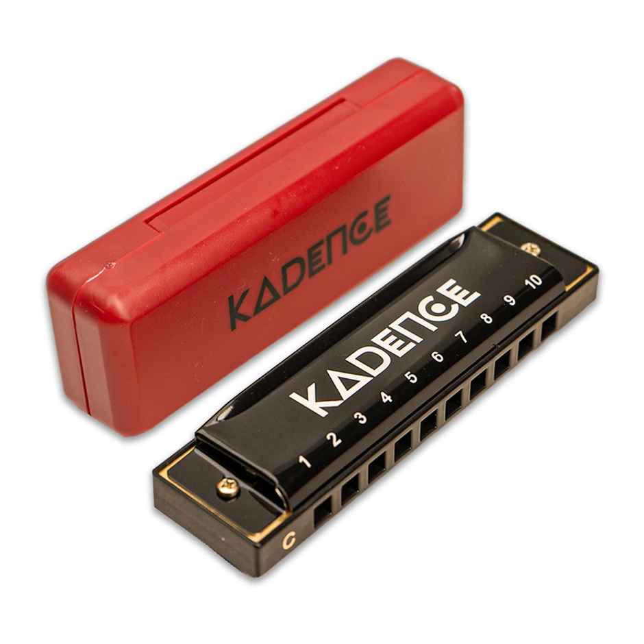 Kadence Harmonica T104 - 10-Hole Mouth Organ with Learning Course & Case | Key of C