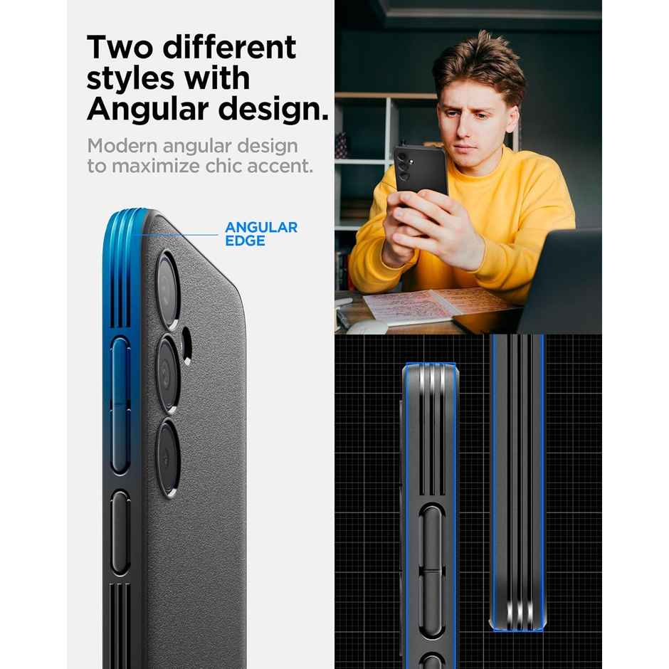 Spigen Essential Sand Blast Back Cover Case Compatible with Samsung Galaxy A35 5G (TPU | Matte Black)