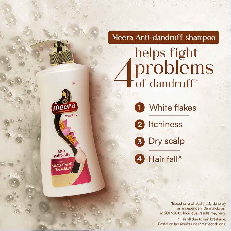 Meera Anti Dandruff Shampoo With Small Onion and Fenugreek