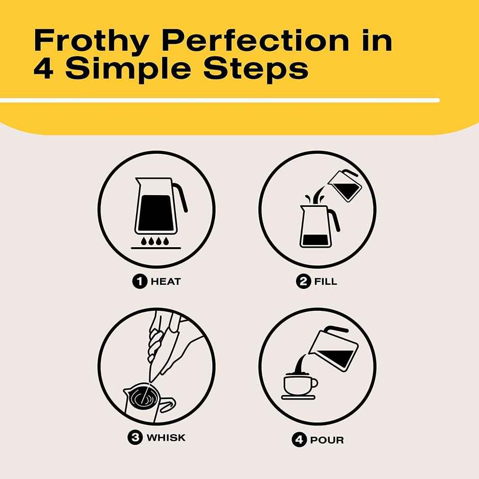 Lifelong Milk Frother for Coffee - Handheld Battery-Operated Electric Drink Mixer| with Stand |Pink