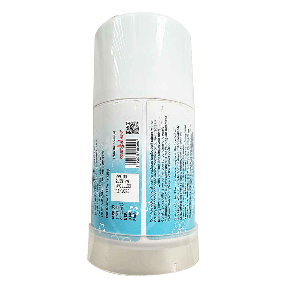 Campure Camphor /Kapur Air Freshner Automatic Spray | Machine + Orginal Refill